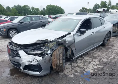 2021 Acura Tlx A-Spec Package из США, поврежденный, VIN 19UUB6F59MA009959